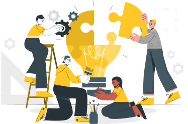 Newsletter illustration showing creative ideas